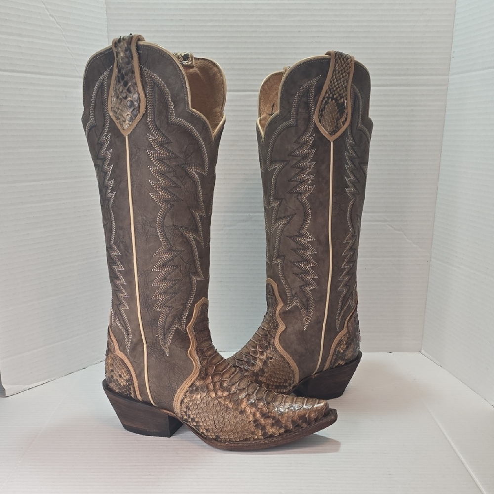 Idyllwind Women's Triad Exotic Python Western Boo… - image 1